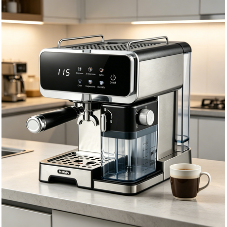 Touch Control Espresso Machine - ULKA Pump, Auto Milk Frother