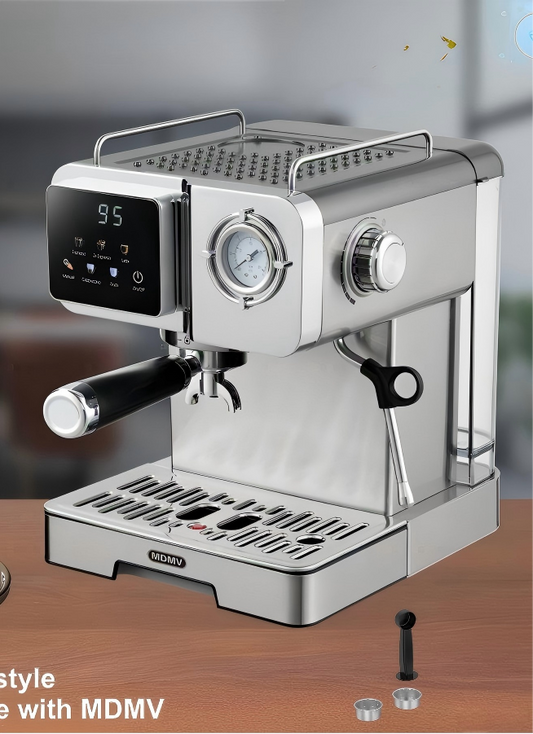 MDMV 58mm Espresso Coffee Machine - 20Bar ULKA Pump, 1.6L Tank, 1350W