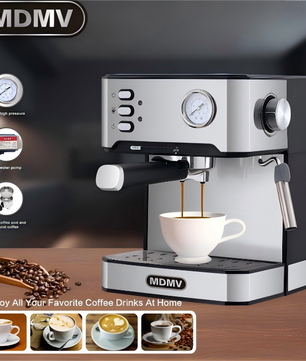 20Bar Espresso Machine - Italian ULKA Pump - Pods & Ground Coffee