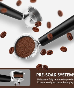 Touch Control Espresso Machine - ULKA Pump, Auto Milk Frother