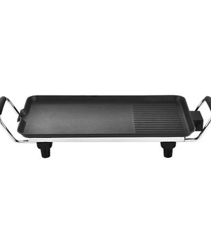 MDMV Electric Grill 1500W – 47x26cm Dual Surface Non-Stick Griddle, Adjustable Temperature Control, Cool-Touch Handles