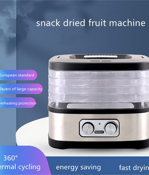 MDMV 240W Food Dehydrator - 5-Layer Mechanical Dryer for Fruits & Meat