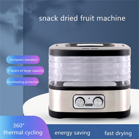 MDMV 240W Food Dehydrator - 5-Layer Mechanical Dryer for Fruits & Meat