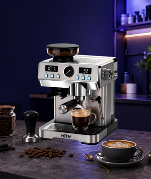MDMV 20 Bar Espresso Machine with Grinder, Steam Wand & 2L Tank
