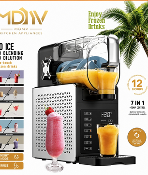 MDMV 7-in-1 Frozen Drink Maker with Rapid Chill & Slush Machine