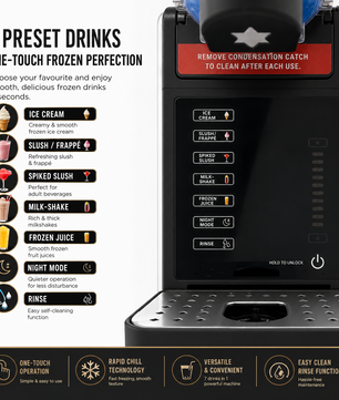 MDMV 7-in-1 Frozen Drink Maker with Rapid Chill & Slush Machine