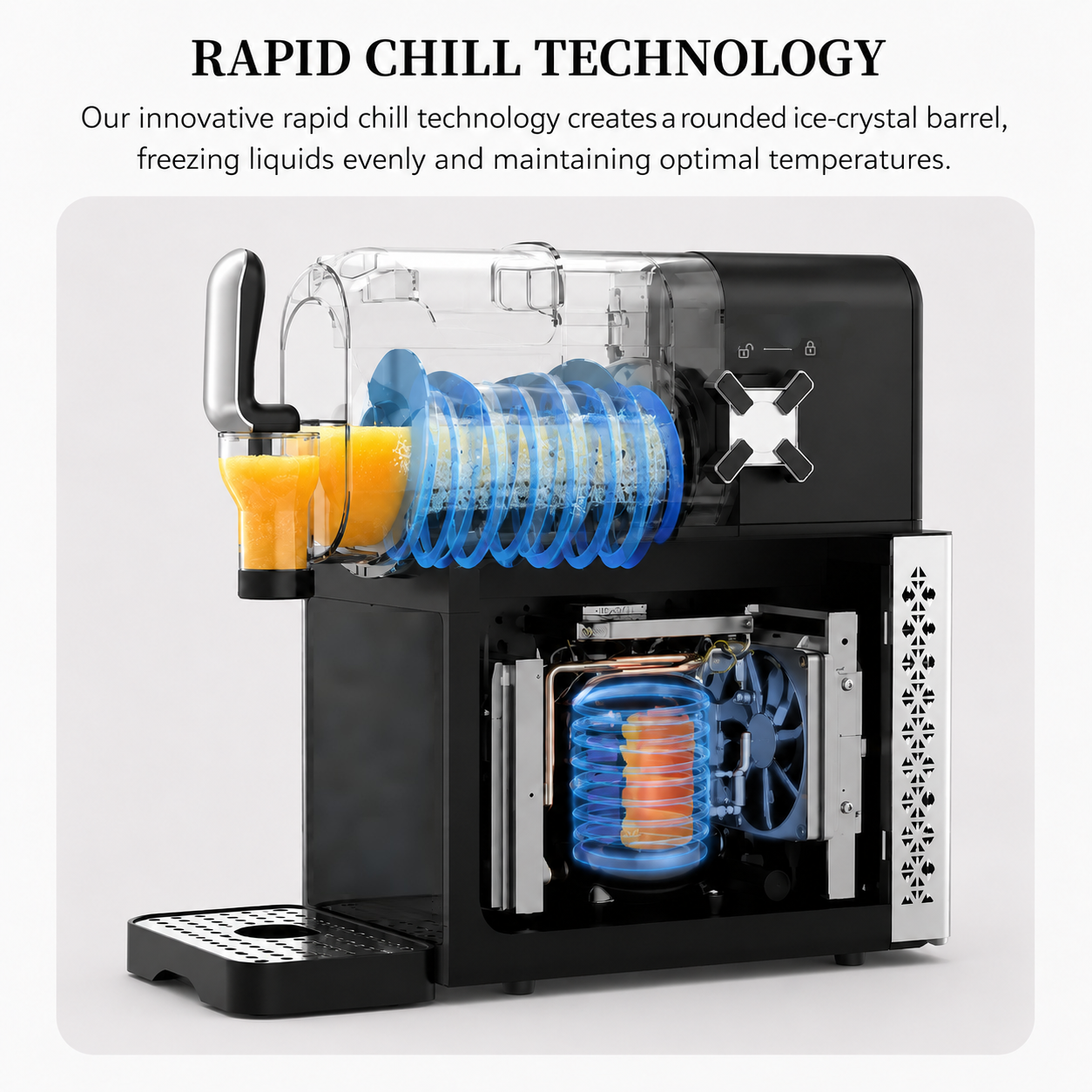MDMV 7-in-1 Frozen Drink Maker with Rapid Chill & Slush Machine