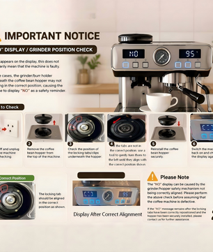 MDMV 20 Bar Espresso Machine with Grinder, Steam Wand & 2L Tank