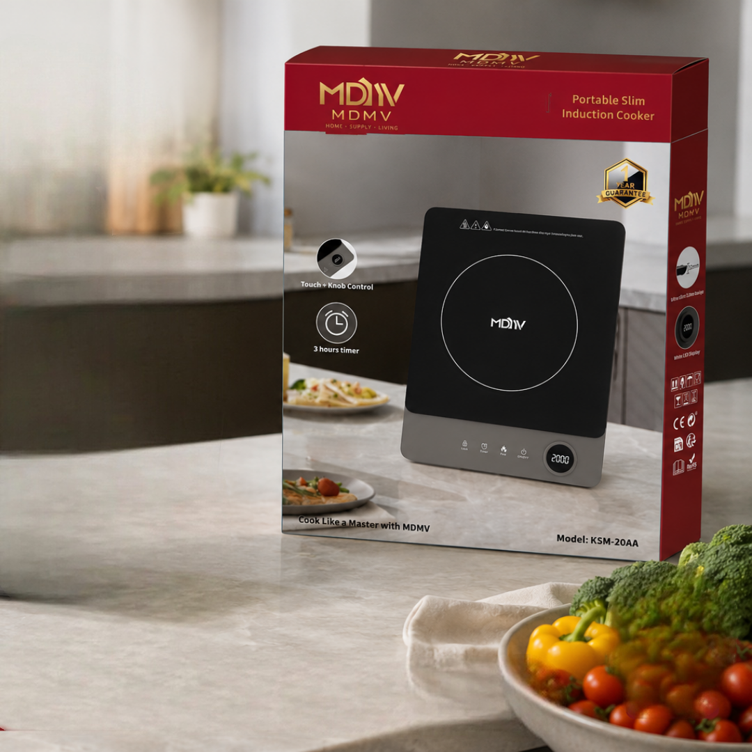 MDMV KSM-20AA 2000W Portable Induction Cooker with Rotary Control