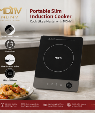 MDMV KSM-20AA 2000W Portable Induction Cooker with Rotary Control