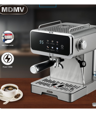 MDMV 20Bar Espresso Coffee Machine -Italian ULKA Pump, 51mm 1.6L Tank 1350W