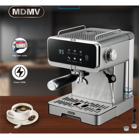 MDMV 20Bar Espresso Coffee Machine -Italian ULKA Pump, 51mm 1.6L Tank 1350W