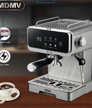 MDMV 20Bar Espresso Coffee Machine -Italian ULKA Pump, 51mm 1.6L Tank 1350W