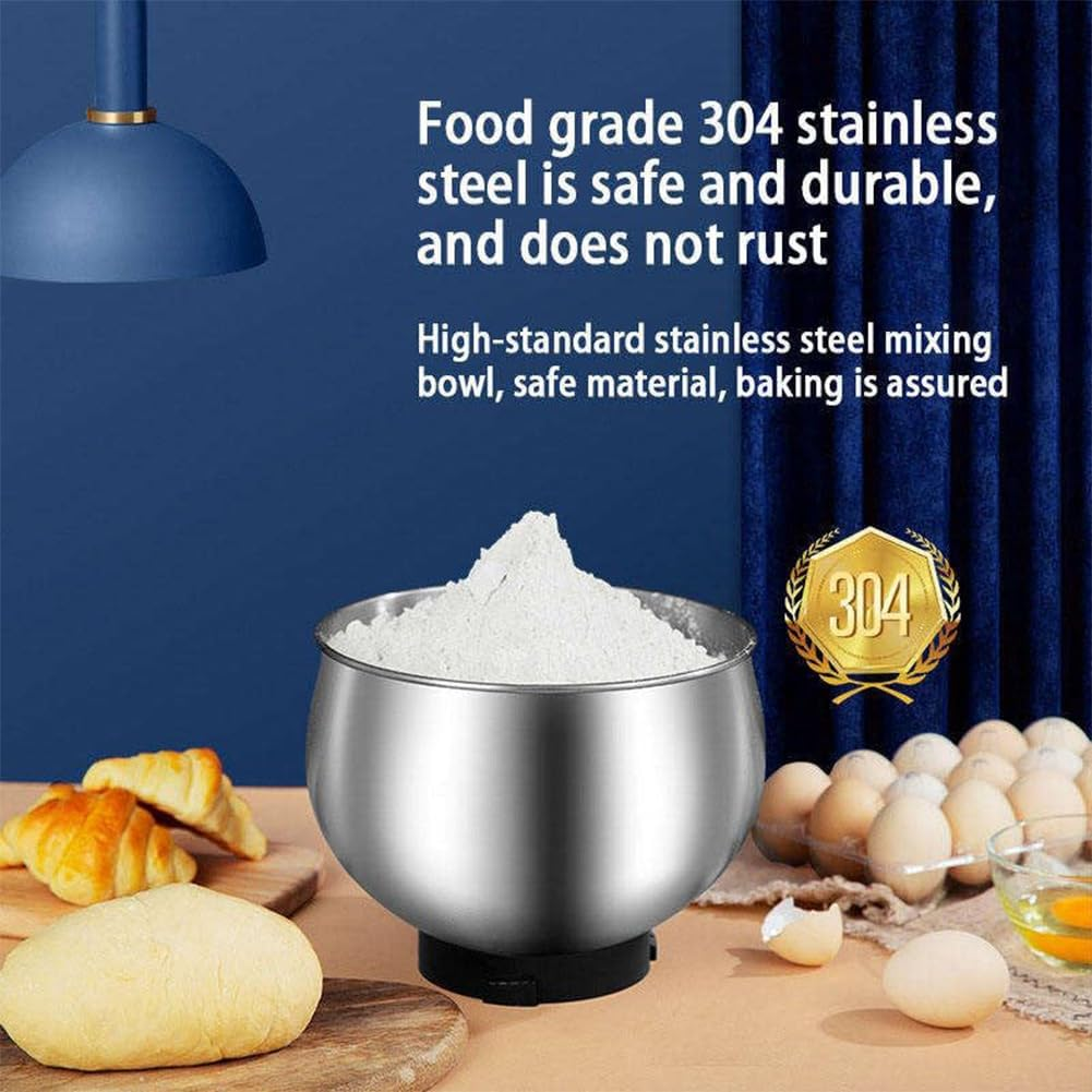 MDMV 1200W Stand Mixer - 5L Stainless Steel Bowl, 6 Speed Control