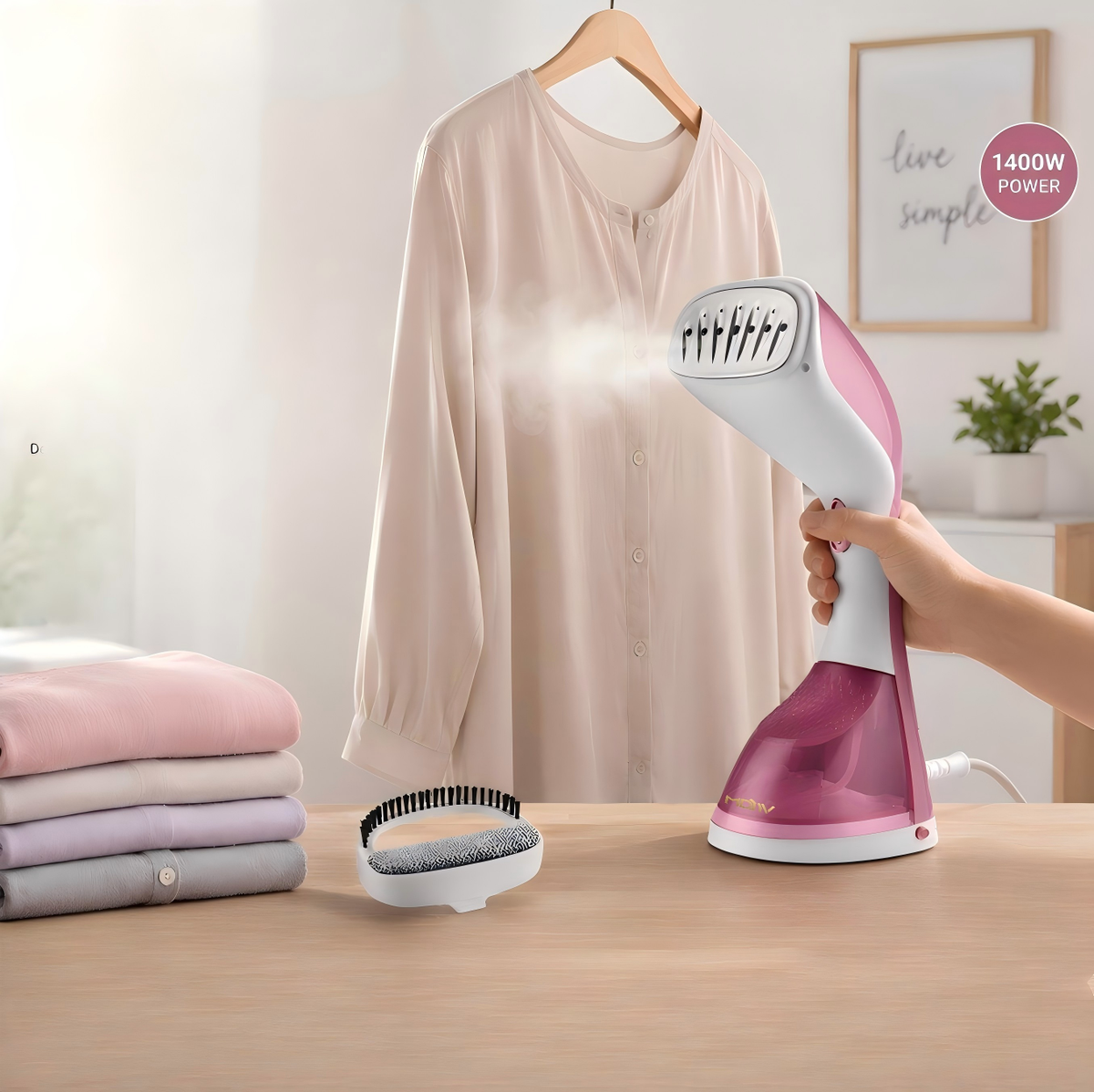MDMV 1400W Handheld Garment Steamer with Continuous Steam
