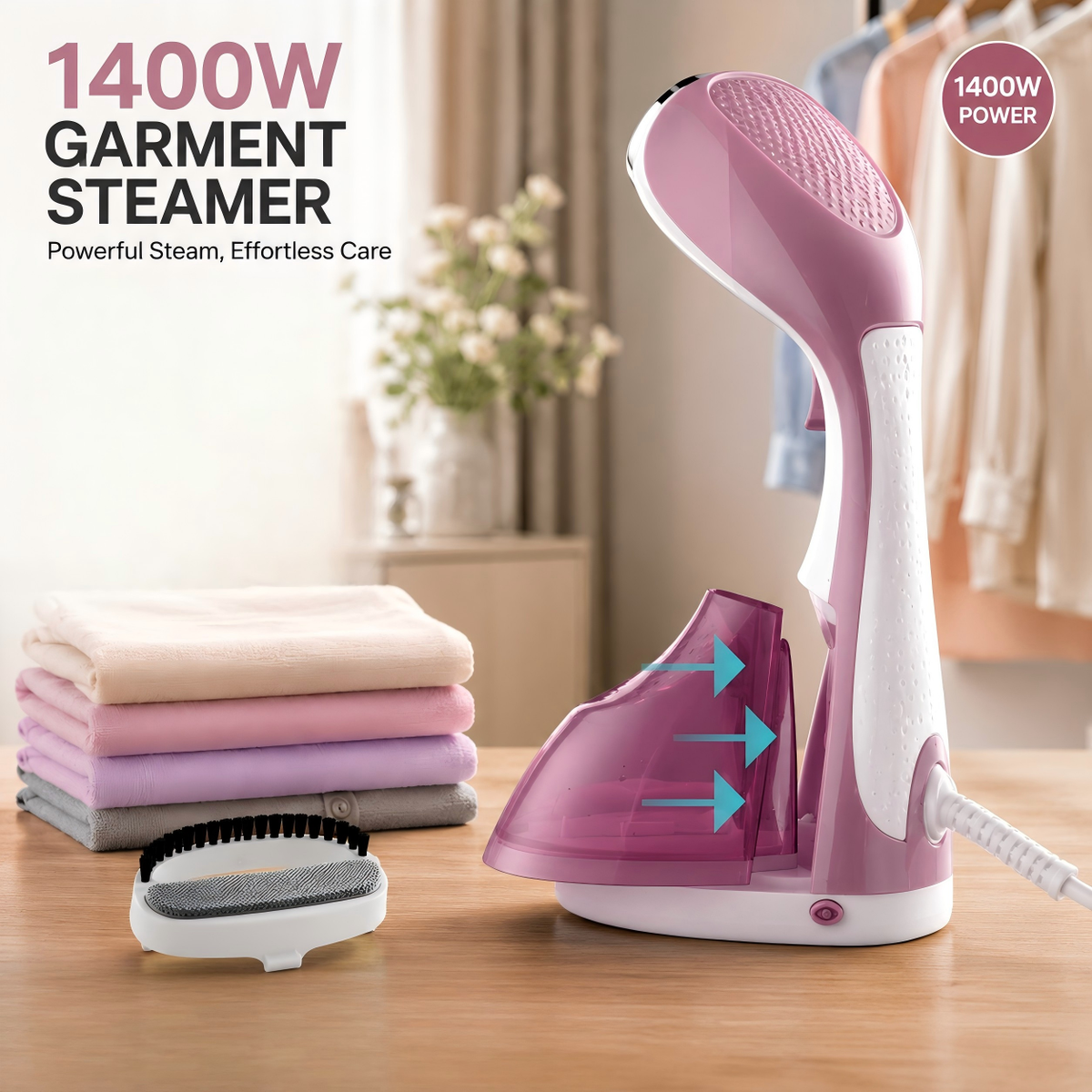 MDMV 1400W Handheld Garment Steamer with Continuous Steam