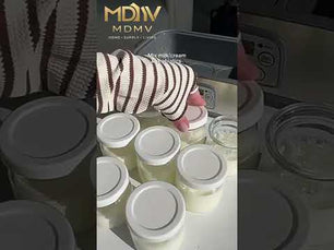 MDMV Yogurt Maker 12 Cups 2.16L Digital PTC 25W Heating Stainless Steel with Glass Jars